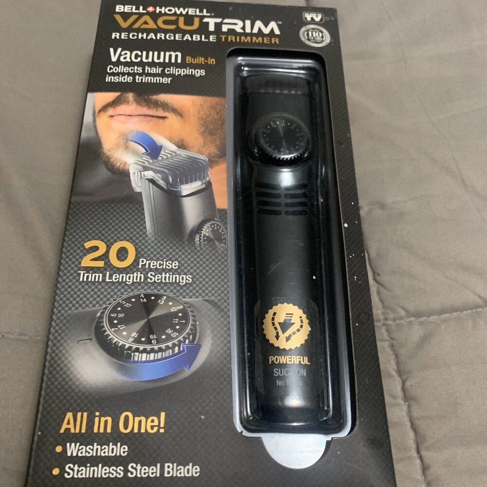 Bell + Howell Vacutrim Rechargeable Hair Trimmer